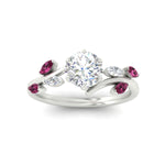 Load image into Gallery viewer, delicate-vine-round-cut-pink-sapphire-engagement-ring-in-white-gold-fdens11510rorgsadrpiangle5-nl-wg?v=1758686964