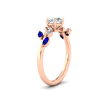 Load image into Gallery viewer, delicate-vine-round-cut-sapphire-engagement-ring-in-rose-gold-fd11510rgsablangle2-nl-rg?v=1758686964