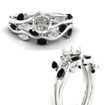 Load image into Gallery viewer, Delicate Vine Semi Mount Bridal Set