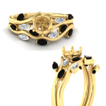 Load image into Gallery viewer, Delicate Vine Semi Mount Bridal Set