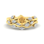 Load image into Gallery viewer, delicate-vine-semi-mount-diamond-bridal-ring-set-in-yellow-gold-fdens11510sm-nl-yg_c2acb358-58e1-44b7-9e49-cd7442e0bcc9?v=1757567811