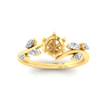Load image into Gallery viewer, Delicate Vine Semi Mount Engagement Ring