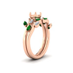 Load image into Gallery viewer, Delicate Vine Semi Mount Bridal Set