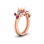 Load image into Gallery viewer, Delicate Vine Semi Mount Bridal Set