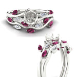 Load image into Gallery viewer, Delicate Vine Semi Mount Bridal Set