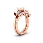 Load image into Gallery viewer, Delicate Vine Semi Mount Bridal Set