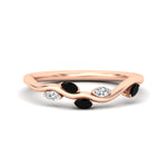 Load image into Gallery viewer, delicate-vine-wedding-black-diamond-band-in-rose-gold-fdens11510bgblack-nl-rg?v=1757570932