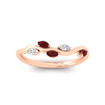 Load image into Gallery viewer, delicate-vine-wedding-ruby-band-in-rose-gold-fdens11510bgrudrangle5-nl-rg?v=1757570932
