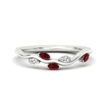 Load image into Gallery viewer, delicate-vine-wedding-ruby-band-in-white-gold-fdens11510bgrudr-nl-wg?v=1757570932