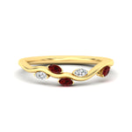Load image into Gallery viewer, delicate-vine-wedding-ruby-band-in-yellow-gold-fdens11510bgrudr-nl-yg?v=1757570932
