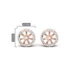 Load image into Gallery viewer, detachable-round-and-baguette-diamond-halo-jacket-in-rose-gold-fd-ear11506angle1-nl-rg.jpg