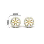 Load image into Gallery viewer, detachable-round-and-baguette-diamond-halo-jacket-in-yellow-gold-fd-ear11506angle1-nl-yg.jpg