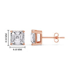 Load image into Gallery viewer, Asscher Cut Diamond Stud Earring