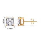 Load image into Gallery viewer, Asscher Cut Diamond Stud Earring