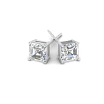 Load image into Gallery viewer, Asscher Cut Diamond Stud Earring