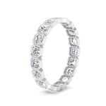 Load image into Gallery viewer, diamond-bezel-set-asscher-eternity-ring-3-carat-in-white-gold-FD10567AS-0.15CT-NL-WG