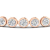Load image into Gallery viewer, Round Cut Bezel Set Tennis Bracelet 12 Carat