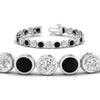 Load image into Gallery viewer, Round Cut Bezel Set Tennis Bracelet 12 Carat