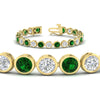 Load image into Gallery viewer, Round Cut Bezel Set Tennis Bracelet 12 Carat