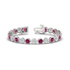 Load image into Gallery viewer, Round Cut Bezel Set Tennis Bracelet 12 Carat