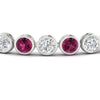 Load image into Gallery viewer, Round Cut Bezel Set Tennis Bracelet 12 Carat