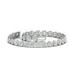 Load image into Gallery viewer, Diamond Bezel Set Tennis Bracelet 7.75 Carat