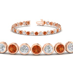 Load image into Gallery viewer, Diamond Bezel Set Tennis Bracelet 7.75 Carat