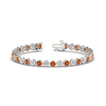 Load image into Gallery viewer, Diamond Bezel Set Tennis Bracelet 7.75 Carat
