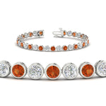Load image into Gallery viewer, Diamond Bezel Set Tennis Bracelet 7.75 Carat