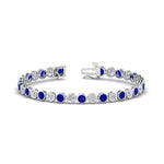 Load image into Gallery viewer, Diamond Bezel Set Tennis Bracelet 7.75 Carat