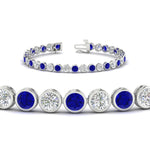 Load image into Gallery viewer, Diamond Bezel Set Tennis Bracelet 7.75 Carat