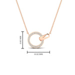 Load image into Gallery viewer, diamond-circle-loop-necklace-in-FDPD11023-Model-RG
