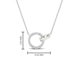 Load image into Gallery viewer, diamond-circle-loop-necklace-in-FDPD11023-Model-WG