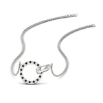 Load image into Gallery viewer, diamond-circle-loop-necklace-with-black-diamond-in-FDPD11023GBLACK-NL-WG