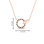 Load image into Gallery viewer, diamond-circle-loop-necklace-with-ruby-in-FDPD11023GRUDR-NL-RG