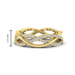 Load image into Gallery viewer, diamond-criss-cross-weave-wedding-band-in-yellow-gold-FD11069BANGLE3-NL-YG