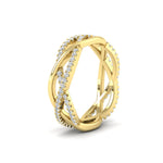 Load image into Gallery viewer, diamond-criss-cross-weave-wedding-band-in-yellow-gold-FD11069BANGLE3-NL-YG