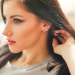 Load image into Gallery viewer, diamond-cuban-link-hoop-earrings-in-white-gold-fdear10831-model