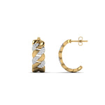 Load image into Gallery viewer, diamond-cuban-link-hoop-earrings-in-yellow-gold-FDEAR-10831-NL-YG