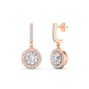 Load image into Gallery viewer, diamond-drop-halo-solitaire-round-cut-earrings-in-rose-gold-FD-EAR11129RO-NL-RG