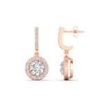 Load image into Gallery viewer, diamond-drop-halo-solitaire-round-cut-earrings-in-rose-gold-FD-EAR11129RO-NL-RG
