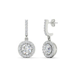 Load image into Gallery viewer, diamond-drop-halo-solitaire-round-cut-earrings-in-white-gold-FD-EAR11129RO-NL-WG
