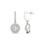Load image into Gallery viewer, diamond-drop-halo-solitaire-round-cut-earrings-in-white-gold-FD-EAR11129RO-NL-WG