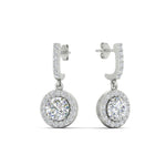 Load image into Gallery viewer, diamond-drop-halo-solitaire-round-cut-earrings-in-white-gold-FD-EAR11129RO-NL-WG