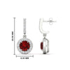 Load image into Gallery viewer, diamond-drop-halo-solitaire-round-cut-earrings-with-ruby-in-white-gold-FD-EAR11129ROGRUDR-NL-WG