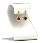 Load image into Gallery viewer, diamond-drop-halo-solitaire-round-cut-earrings-with-ruby-in-yellow-gold-FD-EAR11129ROGRUDR-NL-YG