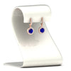 Load image into Gallery viewer, diamond-drop-halo-solitaire-round-cut-earrings-with-sapphire-in-rose-gold-FD-EAR11129ROGSABL-NL-RG