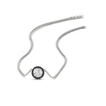 Load image into Gallery viewer, diamond-halo-classic-pendant-black-diamond-in-FD-PD10984GBLACK-0.50CT-NL-WG