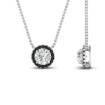 Load image into Gallery viewer, diamond-halo-classic-pendant-black-diamond-in-FD-PD10984GBLACK-0.50CT-NL-WG