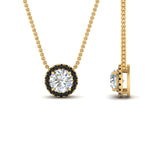 Load image into Gallery viewer, diamond-halo-classic-pendant-black-diamond-pendant-in-FD-PD10984GBLACK-0.50CT-NL-YG